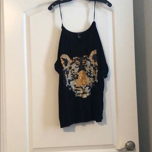 Black tiger shirt